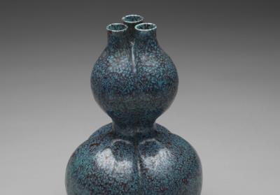 图片[2]-Gourd-shaped vase with robin’s egg glaze, Qing dynasty, Qianlong reign (1736-1795)-China Archive